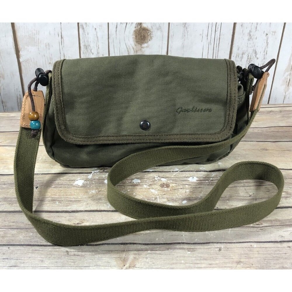 Gootium Canvas Crossbody Shoulder Military Bag Satchel Messenger Adjustable